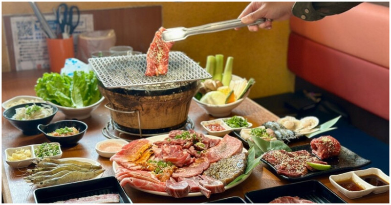 【台北中山美食】馬太郎燒肉：豪華頂級極上日式燒肉吃到飽，直火木炭燒烤還有飲料自助吧和日式甜點吃到飽︱捷運中山站交通、菜單、個人評價