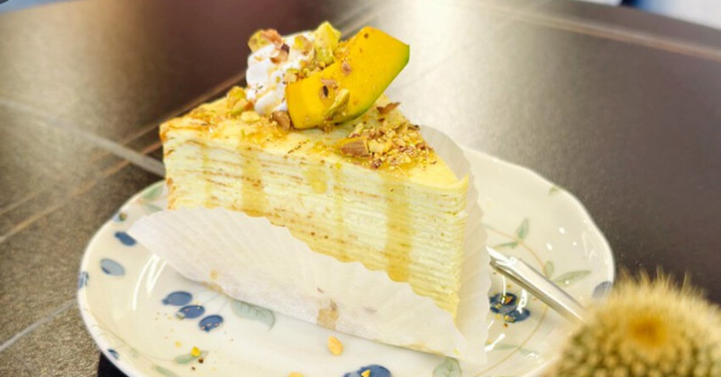 嘉義故宮南院美食推薦！未嚐甜點咖啡廳蜂蜜酪梨千層蛋糕，嘉義下午茶必吃。