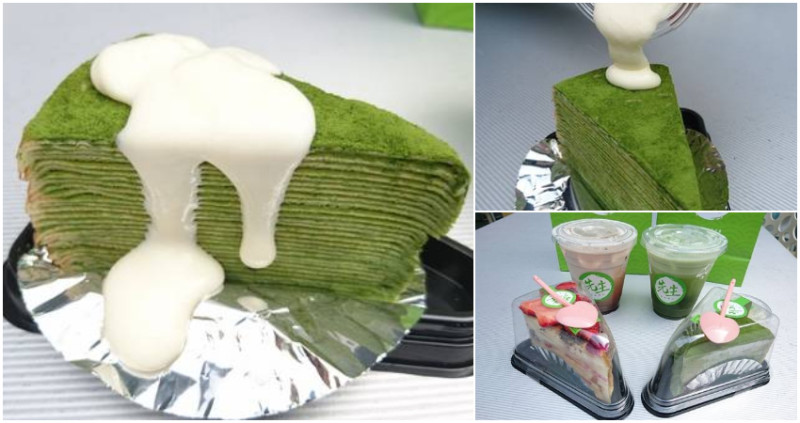 高雄漢神巨蛋~先生sensei手作千層蛋糕~一生懸命 手作千層~下午茶的絕佳選擇~抹茶控必吃~              