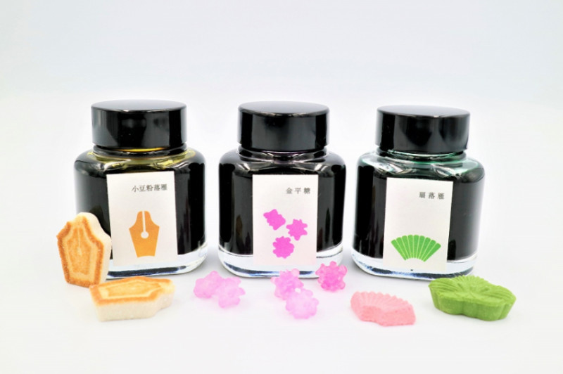 傳統和菓子化身墨水，超粉嫩的「江戶色墨水」即將在銀座 蔦屋書店限定發售！3款限定色捨不得用！