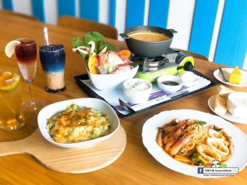 【嘉義】努逗風味館 - 地中海與無印良品的交逢，夢幻星空飲勾勒油畫美，濃郁南瓜濃湯鍋。