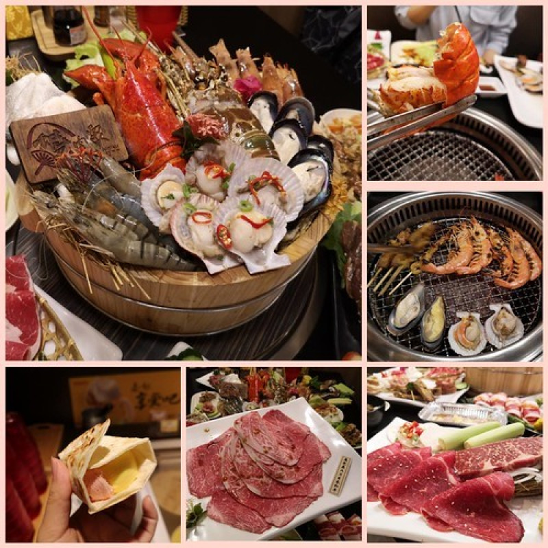 【台中 西屯】鹿兒島A5和牛吃到飽、痛風海鮮桶、波斯頓龍蝦、天使紅蝦 超狂燒肉『燒肉眾精緻炭火燒肉 -JMall店』