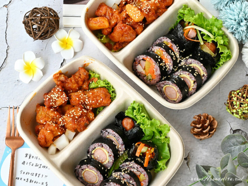 無理 WULI｜超美防疫便當在這裡，韓式飯捲搭配韓式炸雞，沒預訂不一定吃的到！