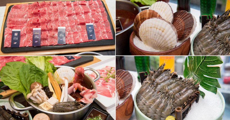 【臺南美食】和牛鍋物也太奢侈了｜點套餐加碼送16隻草蝦｜瓶裝飲料喝到飽｜浮誇海鮮盤｜25盎司大份量和牛和PRIME牛肉原肉現切｜公司聚餐｜情人約會~~花花世界鍋物 - 南人幫