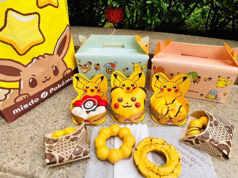 Mister Donut Pokémon：當甜甜圈碰到寶可夢，會變成???期間限定！皮卡丘甜甜圈來啦!!!同期推出-屏東九如檸檬沾醬口味甜甜圈/聯名活動全整理 - 進食的巨鼠