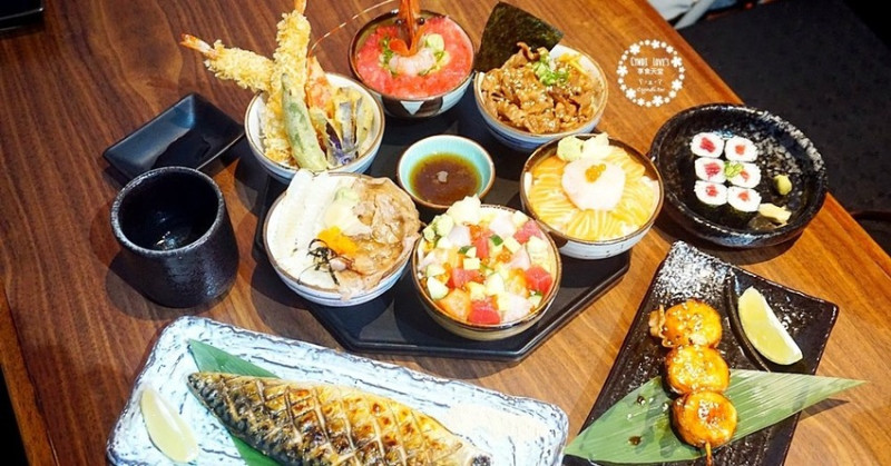 敘敘食光，台中北區中國醫美食，迷你丼超可愛，6種口味生食/熟食丼飯一次滿足 - Cyndi loves享食天堂