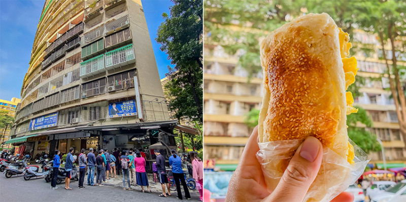 左營美食 - 美紅豆漿 x 必點必吃酸菜燒餅 & 高麗菜煎包