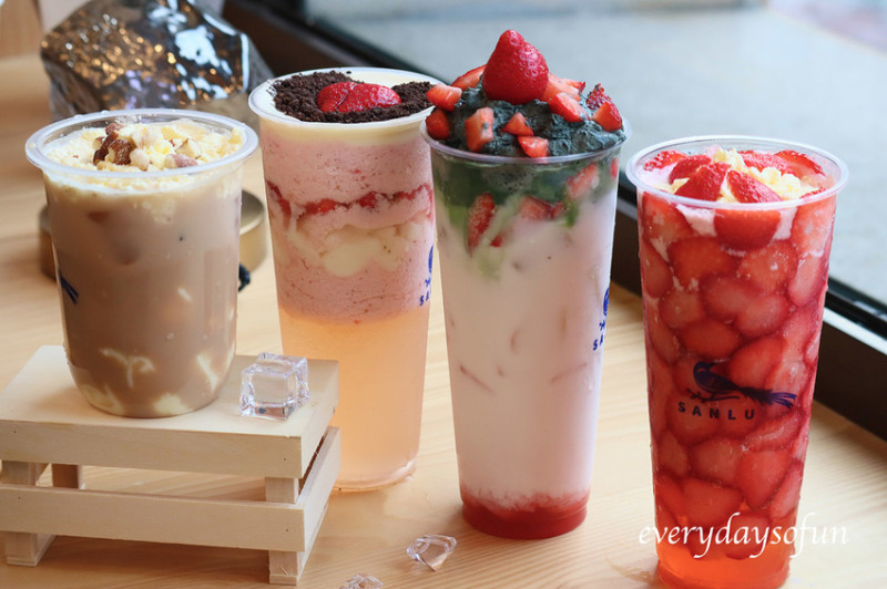 台南飲料∥鮮奶麻糬也能用喝的，台南手搖飲推薦！讓手搖飲變得好喝又有趣，季節限定飲品新推出∣三露奶茶舖-台南崇善店