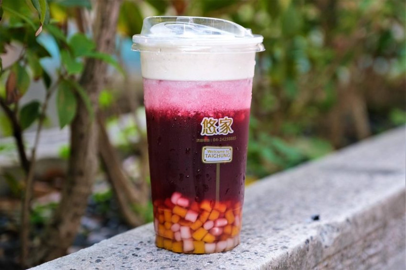 YOURDAY悠家｜大推招牌特調芋芋奶洛！超美漸層洛神花茶加奶蓋！多款特調飲品！台中飲料推薦、南屯飲料推薦、台中飲品推薦