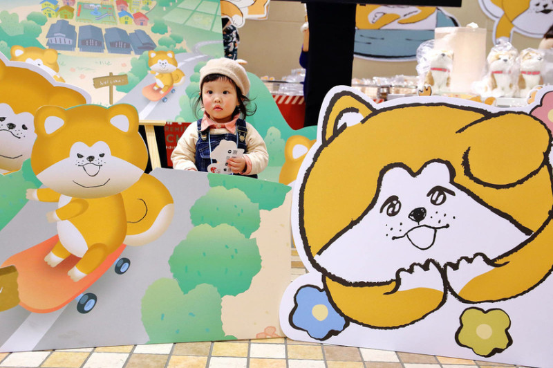 【購物。台北】秋⽥⽝垂⽿⼤醬帶你「逛」秋⽥快閃店〜不能出國就來這裡！來自秋田犬的賣萌，好想抱一只回家養