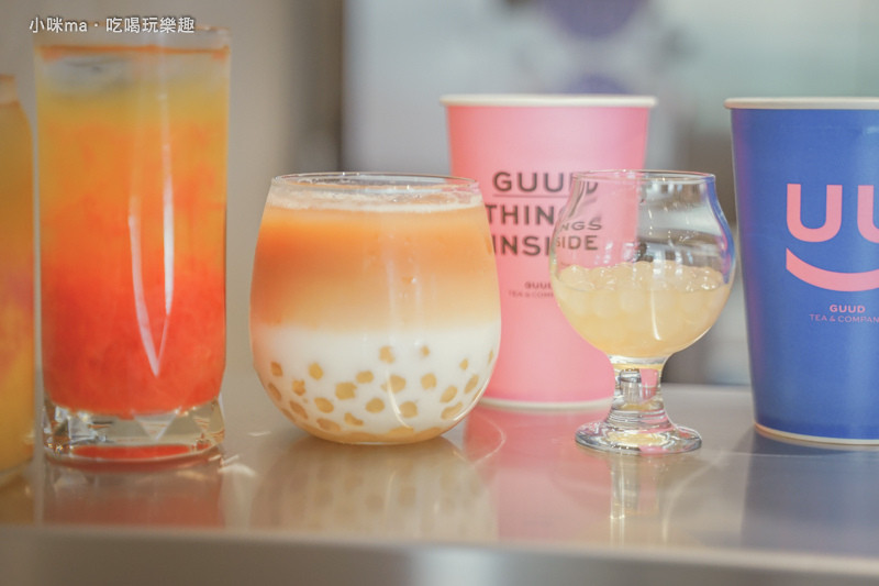 谷得好好 GUUD TEA AND COMPAY  ▏歐美時尚微笑logo超好拍 愛打卡的你還不衝一波。捷運台北車站 / 北車飲料店推薦。