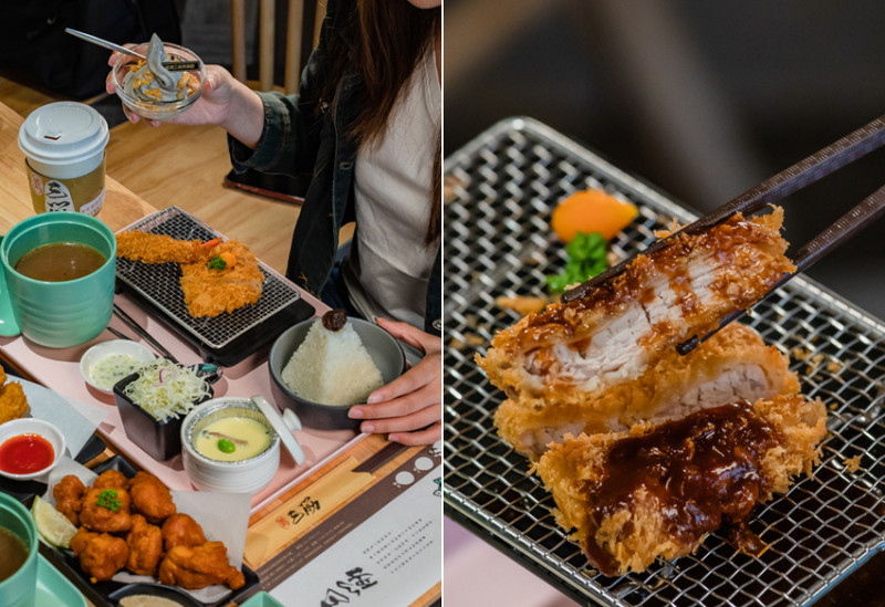 高雄美食 - 道地東京三筋炸豬排 x 全台最強豬在這裡 | 高麗菜絲 味噌湯 台梗九號米 無限量免費續加