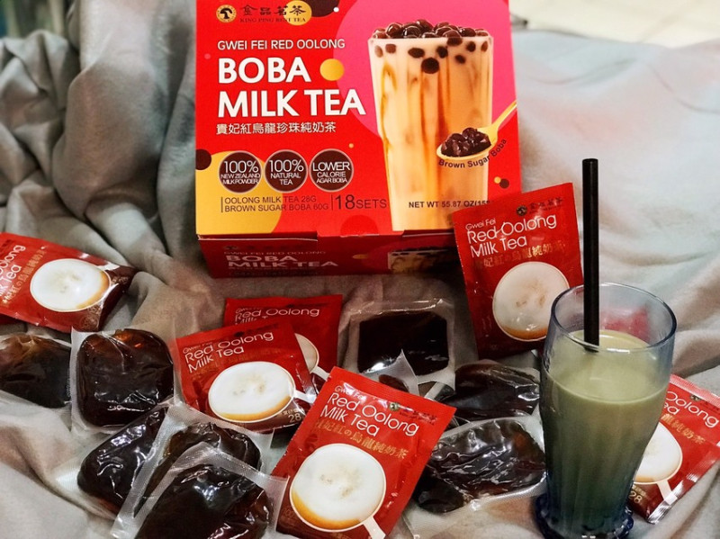 【團購美食】【宅配美食】金品茗茶的【貴妃紅烏龍珍珠純奶茶】超乎我的想像【甜點】【下午茶】