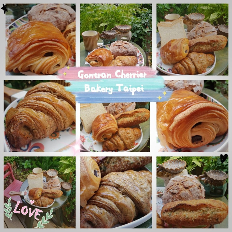 【台北.東區】國父紀念館站2號出口早餐推薦Gontran Cherrier Bakery 麵包店。來自巴黎酥脆可頌超美味推薦