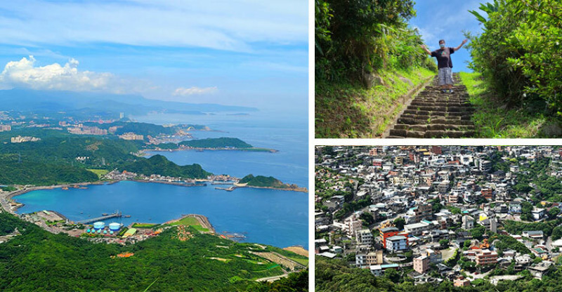 基隆山步道：登小百岳賞九份！健走石階步道，鳥瞰黃金小鎮極美東北角海岸