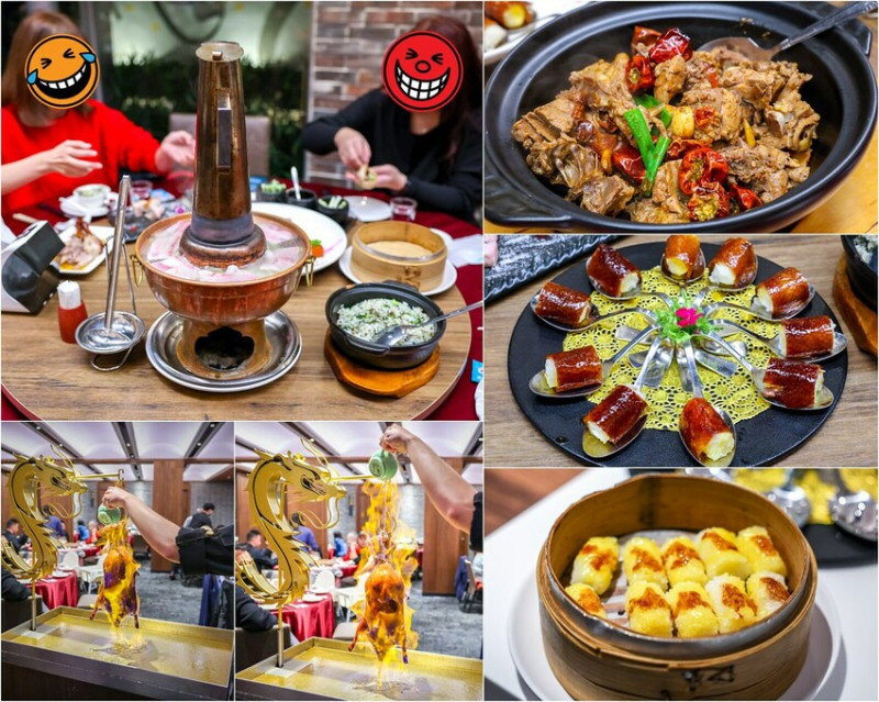 桌邊服務噴火秀，一定要預訂才能吃到的火焰櫻桃鴨，片鴨握壽司也很讚，米其林餐廳推薦好吃！