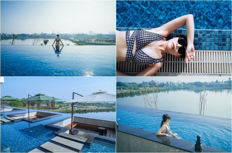 【台南安平│住宿】福爾摩沙遊艇酒店。台南無邊際泳池，兒童遊戲區超強，早餐就有香檳可以喝