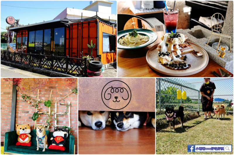 【食。平鎮】聚柴gdog寵物友善餐廳〜親子寵物草皮景觀餐廳。隱藏鄉間小路的貨櫃屋，超人氣「雙柴店長」陪你吃美食！