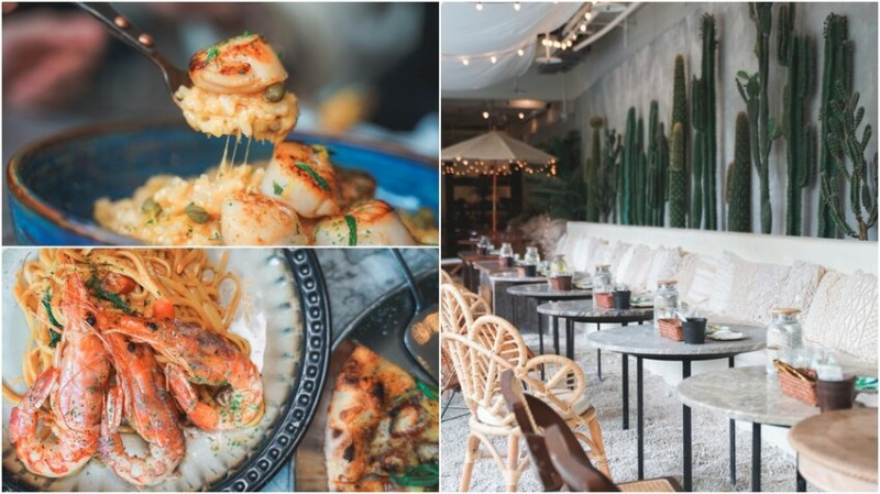 海灘叢林 A Beach ▏戶外沙灘、叢林讓你美照拍不完 打造城市裡的小綠洲。別說它只是網美餐廳 餐點也好吃到爆炸。捷運101世貿站