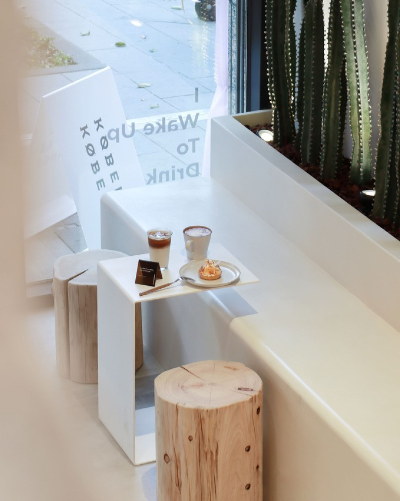 大橋頭站新開幕咖啡廳 城市裡的小花園 近延三夜市