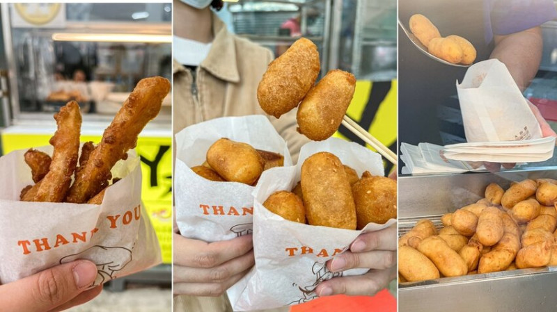 高雄美食｜又大又Ｑ的橢圓形地瓜球/超人氣小點心ㄚ力地瓜球