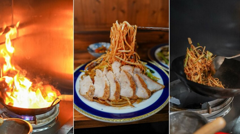 高雄美食｜街邊大火熱炒烏龍麵有夠香 加上特製辣椒超涮嘴/初見麵