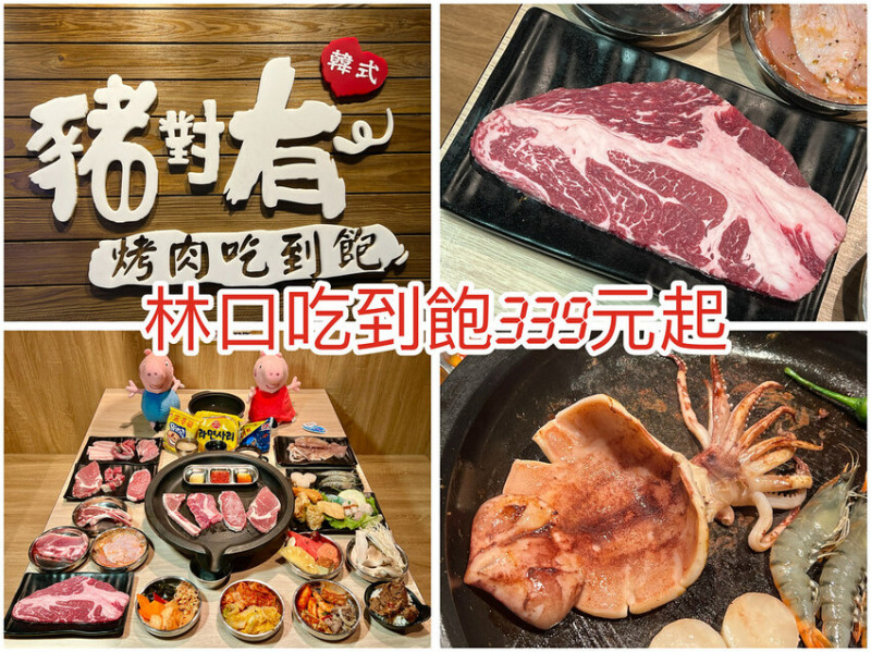 （林口吃到飽）豬對有燒烤吃到飽林口文化店～烤肉吃到飽只要339＋10％起！父親節聚餐首選預約再享88折！當月壽星75折優惠！