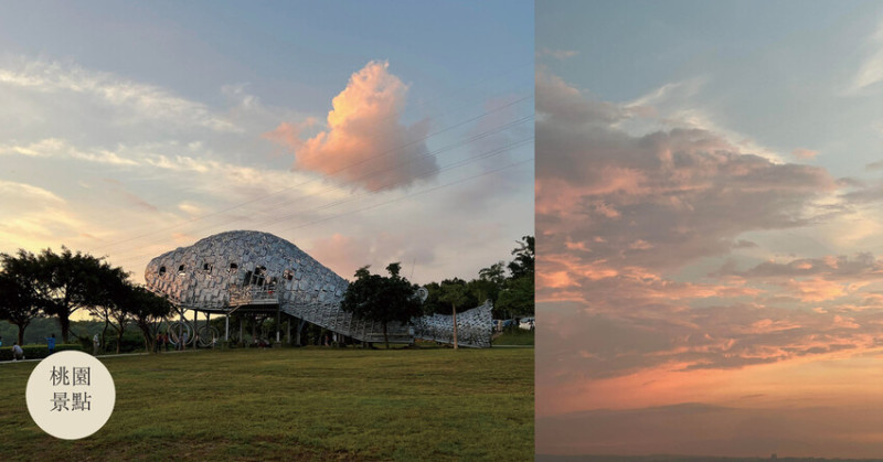 桃園景點 ｜ 虎頭山環保公園 桃園情侶約會 看夕陽 賞夜景 俯瞰桃園市區最佳視角