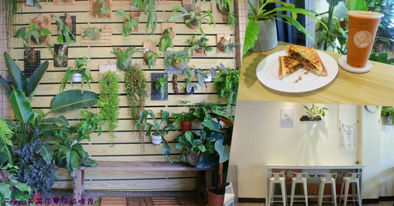 高雄輕食【奧格】網美熱愛！綠意植栽清新感.銅板價熱壓吐司.泰奶打拋豬餡的午後泰悠閒│橋頭糖廠│橋頭美食