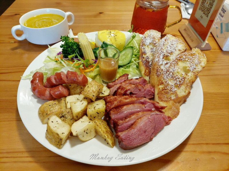 【台中北屯】穅村早午餐│平價大份量早午餐，復古鄉村風巷弄美食，份量多新鮮好吃免服務費 - 貪吃猴的幻想