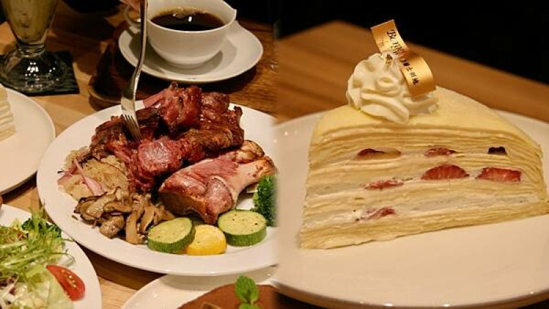 台北市大同區【美食】波赫士領地精品咖啡館｜昌吉街咖啡廳｜烤豬腳挪威鮭魚早餐盤