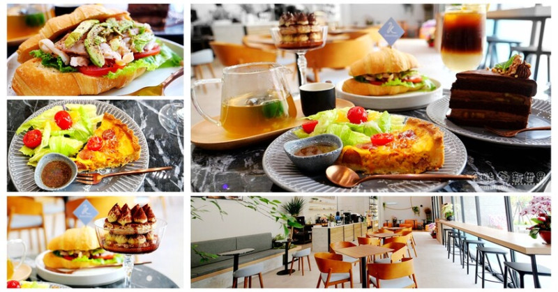 桃園市區美食【Knotless.無束咖啡】中路重劃區新開幕│可頌輕食早午餐&鬆餅甜點咖啡下午茶 - 德妹看新世界