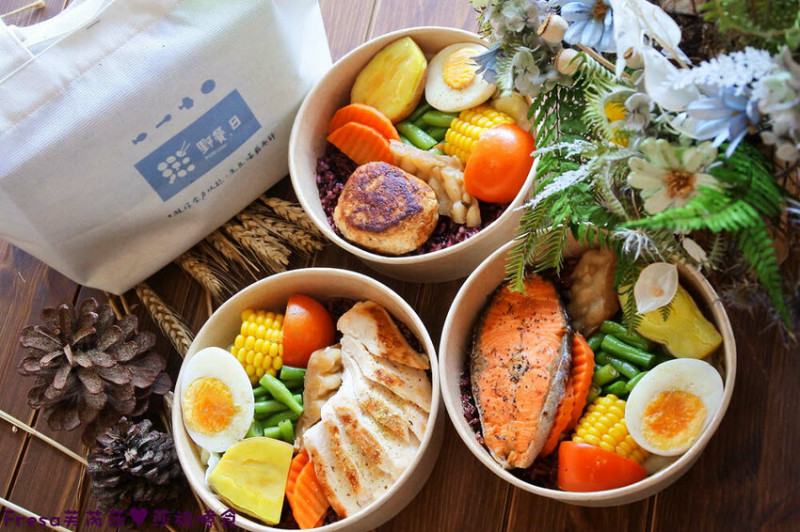 嘉義餐盒【野餐日】豐盛時蔬搭配嚴選主食的多彩營養健康餐！特製豆腐漢堡排超推薦│限時三天免費加主餐！│客製餐盒│西區美食 - Fresa芙芮莎♥莎旅憶食