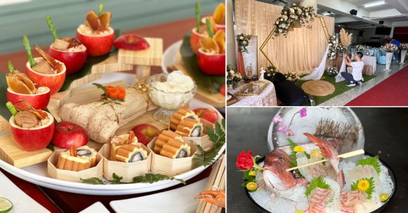 台南辦桌【洪廚囍宴】還以為自己跑錯場！辦桌菜擺盤好美，根本是懷石料理法式料理等級│菜色澎湃大方美味│魚翅龍蝦鮑魚海鮮給得不手軟│台南外燴總鋪師推薦