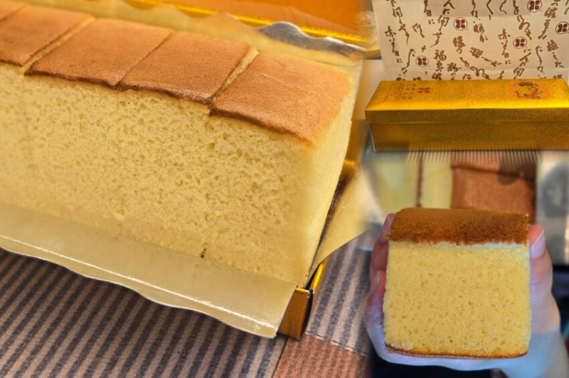 第二市場，全國只此一家坂神本舖長崎蛋糕，蛋香和麥芽甜香鬆軟與紮實口感｜第二市場美食｜台中老市場美食