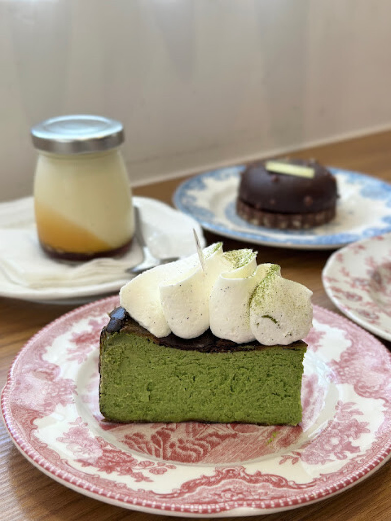 2款小山園抹茶巴斯克，開箱！古亭《Little M cafe》和 桃園《Le coeur patisserie心之所向法式甜點》