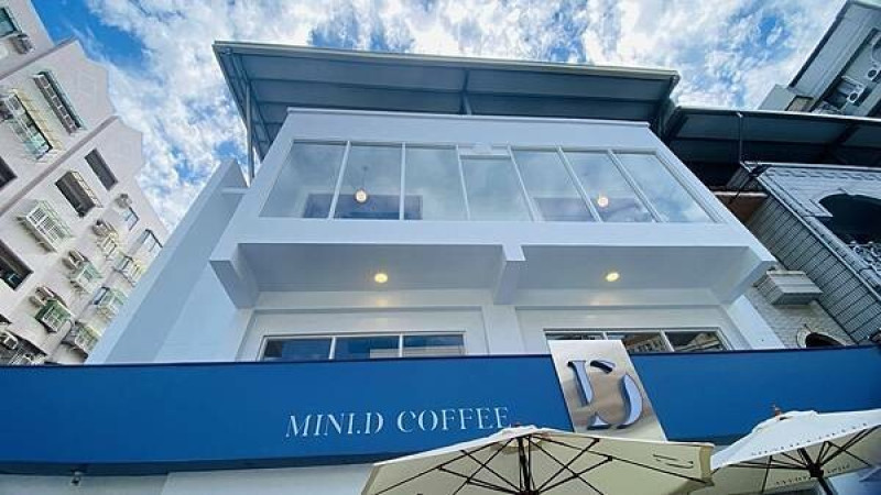 桃園藝文特區新開咖啡店【MINI.D COFFEE 同德館】挑高三層樓白色獨棟咖啡館/隱身桃園巷弄內有質感咖啡廳/桃園最新韓系咖啡廳