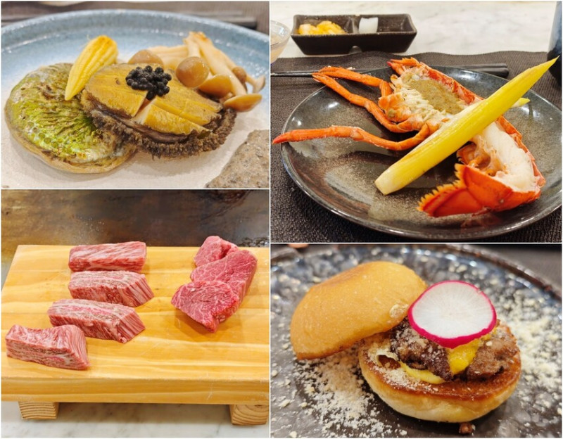 【礁溪無菜單鐵板燒推薦】明水然·樂-人氣套餐1600元，新鮮活龍蝦、日本A5和牛、干貝通通吃的到 - 老爺爺與小老婆