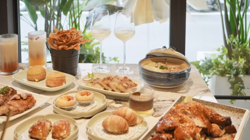 台北東區下午茶推薦！最時尚茶餐廳「點八粵」雙層港式點心只要298元。