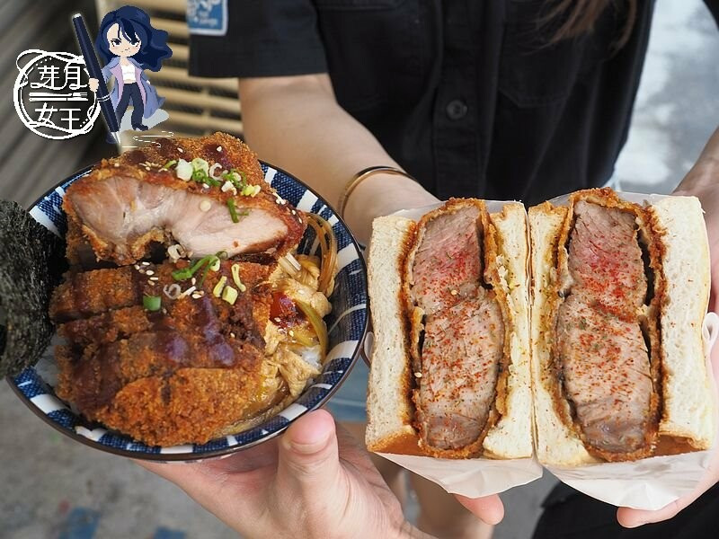 5公分厚豬排吐司在桃園夜市出沒，還有厚實的鰻魚飯~寵物友善餐廳，毛小孩免費送肉肉吃
