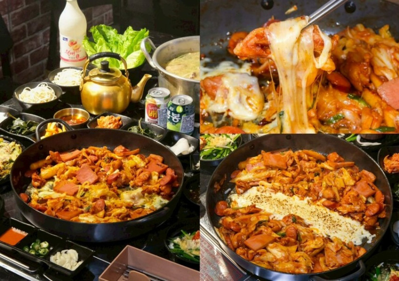 韓家雞｜老闆娘是韓國人~台北正宗道地韓式料理，超浮誇辣炒雞牽絲拉到天花板! - 肉依小姐吃什麼