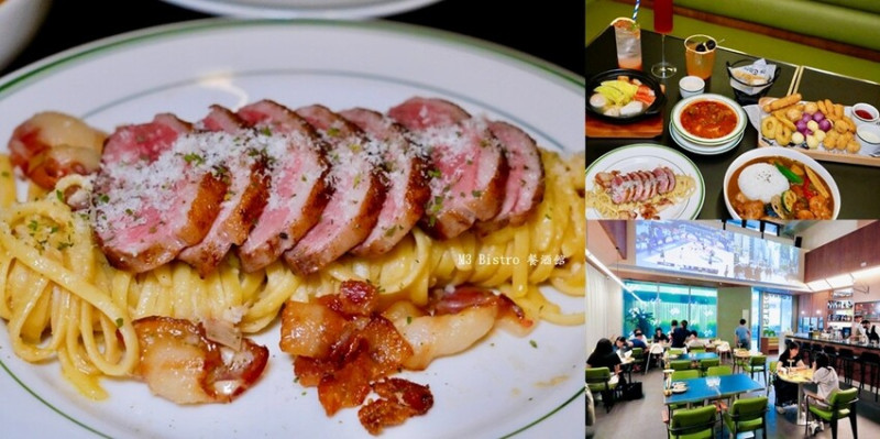 桃園中壢美食【M3 Bistro 餐酒館】大螢幕球賽轉播 × 週末DJ × 獨立包廂，聚餐小酌好去處!