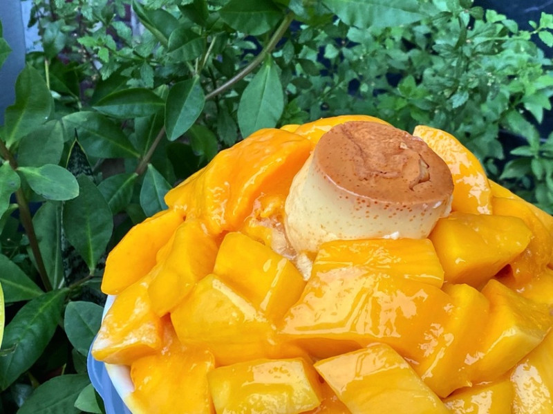 冰鄉：一年一度夏季芒果冰開賣啦！每日限量，務必趁早前往領取號碼牌｜台南ＣＰ值超高！大份量芒果冰水果冰底加！/附店家菜單 - 進食的巨鼠
