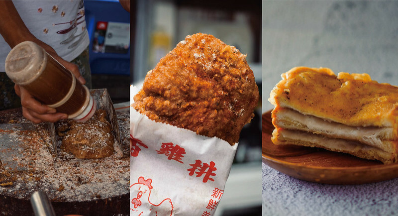 天才炸雞排｜台中東區超人氣早餐餐車，近30年老店，必吃芋泥吐司，一早就能吃到超邪惡炸雞排