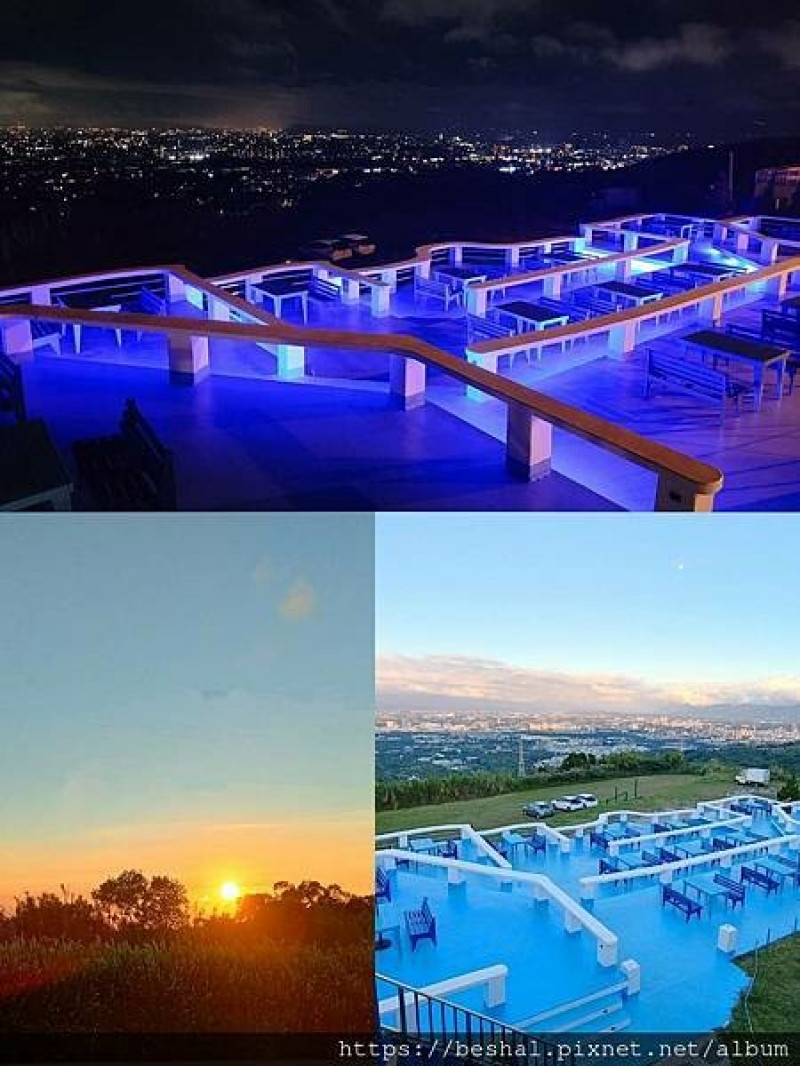 桃園百萬夜景絕美景觀餐廳~白圍牆地中海景觀咖啡餐廳|藍白地中海希臘風格還可以眺望101誇年好選擇|寵物友善|桃園夜景|打卡約會|網美聖地|龍潭夜景