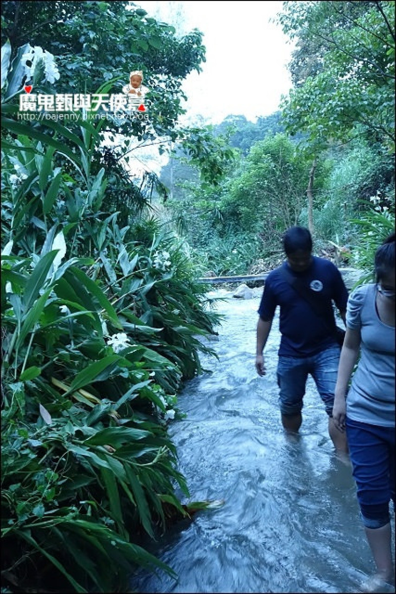 《台東知性之旅》打赤腳探索玉龍泉生態步道有夠好玩，一定要帶小孩去唷！