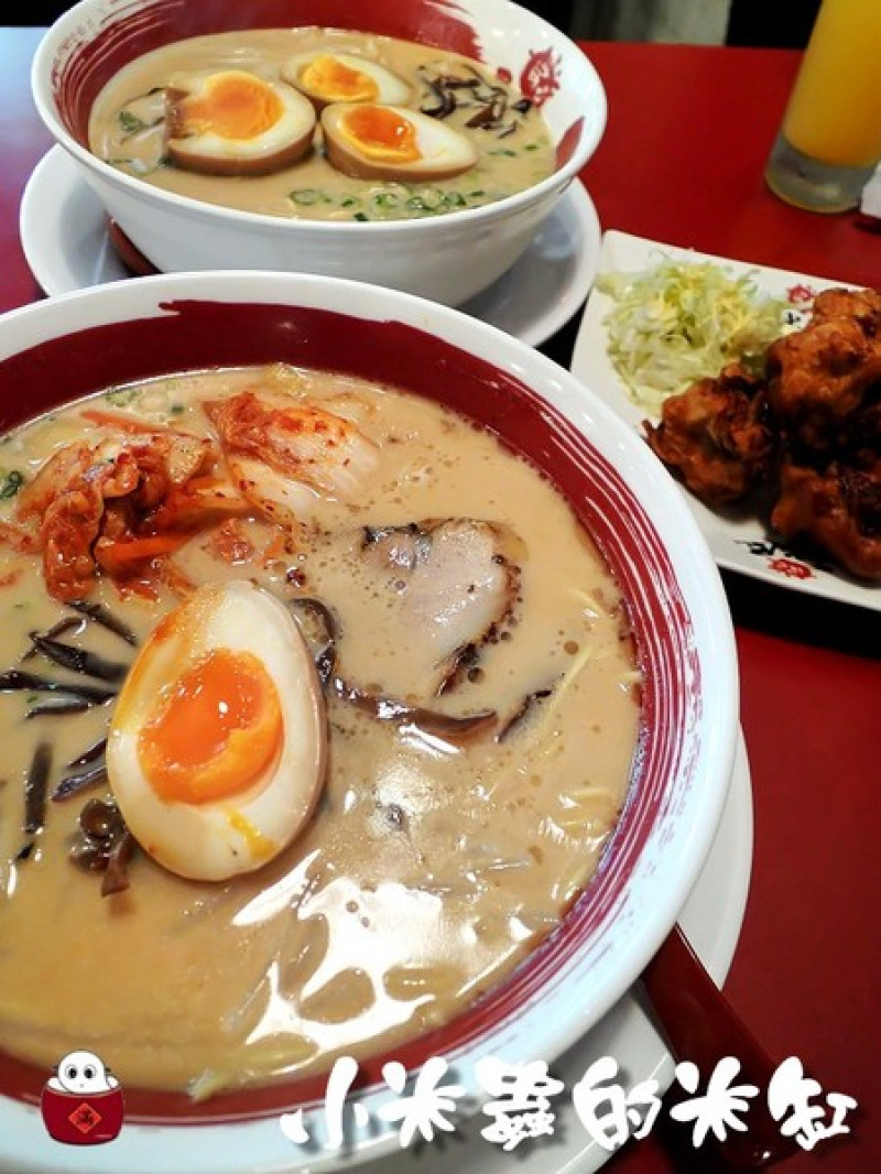 【捷運雙連站】誠屋拉麵~美味雙人拉麵套餐(泡菜牛骨白湯拉麵&半熟蛋牛骨白湯拉麵&日式炸雞&柳橙汁&可爾必思)