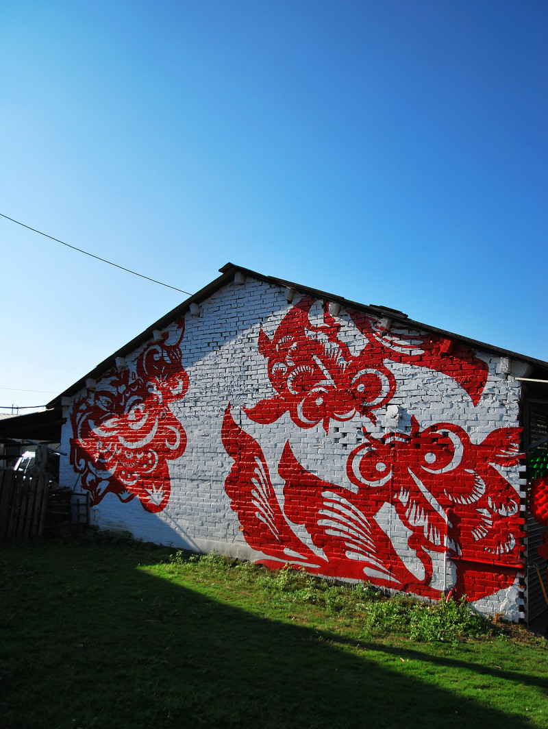 小村莊 . 紅 & 白 の 相遇 * 雲林虎尾 . 彩繪剪紙藝術村