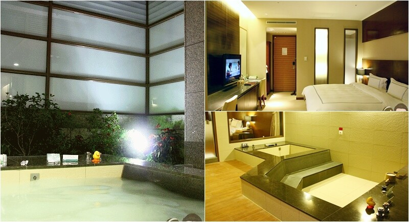 宜蘭縣礁溪鄉礁溪泡湯【長榮鳳凰礁溪酒店湯屋】奈米牛奶泡泡浴,雙人床迷你吧備品與液晶電視又好停車