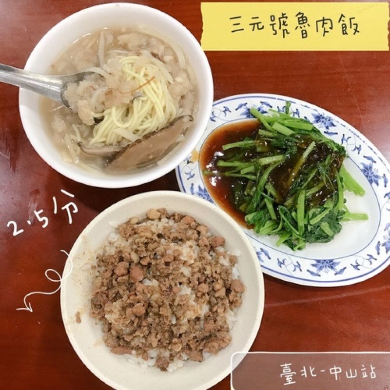 *🍄三元號魯肉飯 臺北美食-中山站 -eateatforfun